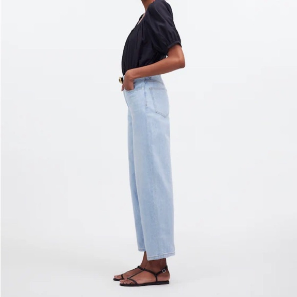 Madewell Light Wash Wide-Leg Jeans
